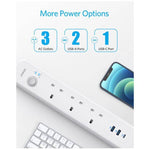 ANKER POWEREXTEND USB-C 6-IN-1 POWERSTRIP - WHITE - TQ STORE