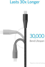 ANKER POWERLINE + II WITH LIGHTNING CONNECTOR (1.8M/6FT) - BLACK - TQ STORE