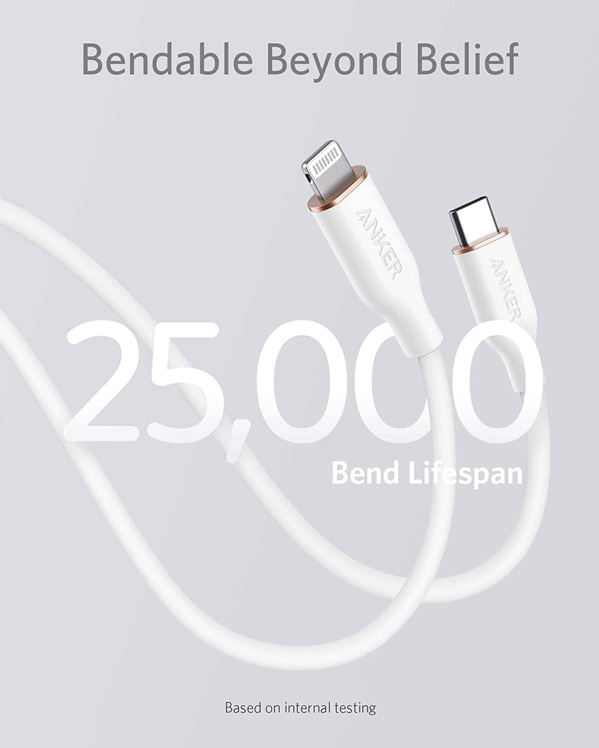 Anker PowerLine III Flow 641 USB Type-C to Lightning 3ft Cable - TQ STORE