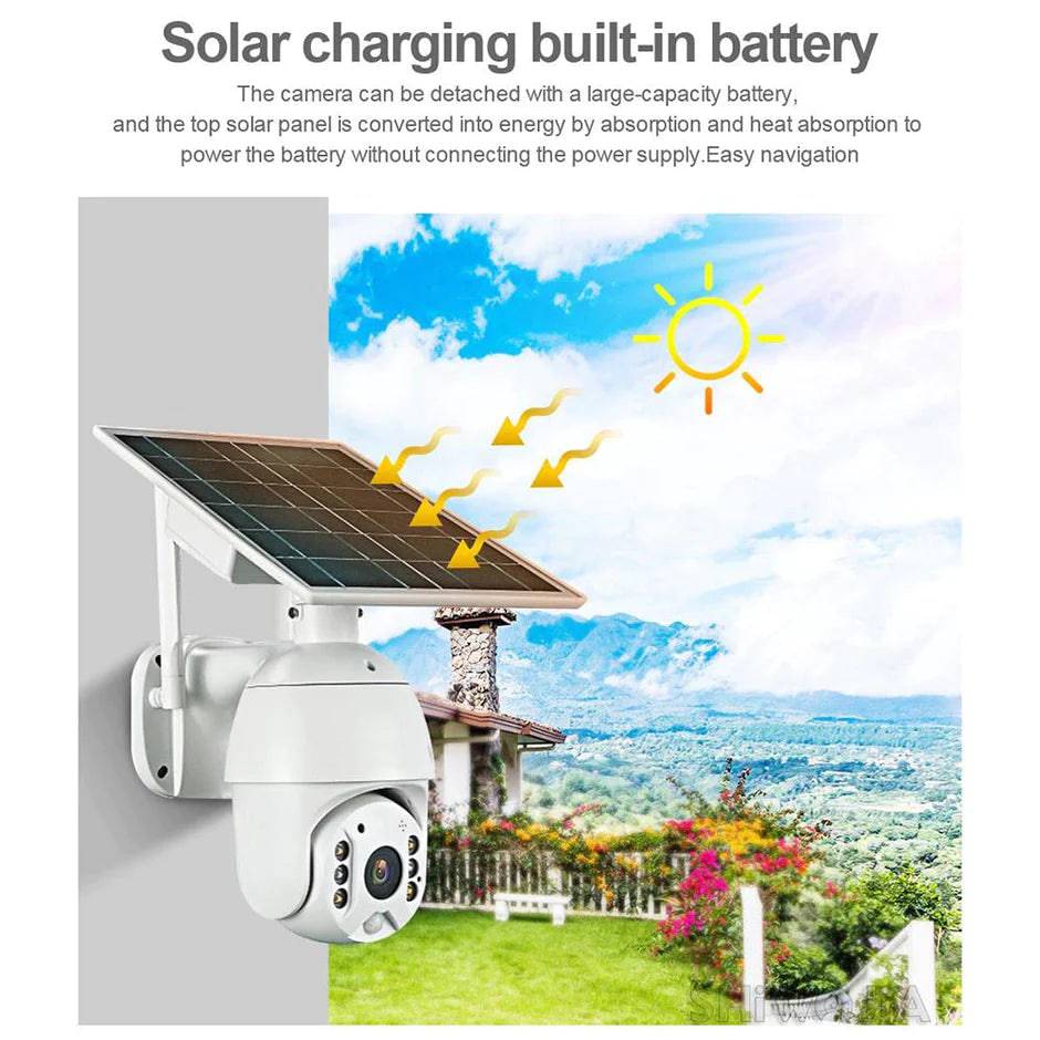 CRONY RBX-S10 Low power 4G solar camera 5mp 1080P. كاميرا مراقبة وانذار تعمل على الطاقة الشمسية من كروني - TQ STORE
