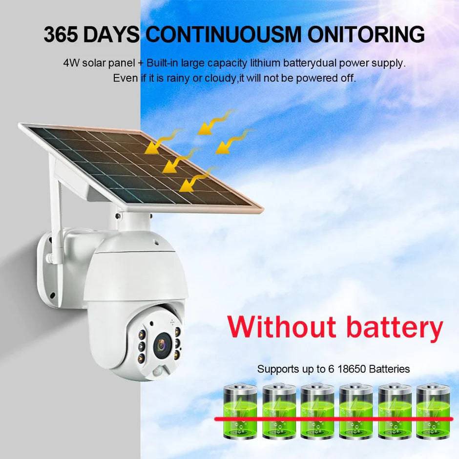 CRONY RBX-S10 Low power 4G solar camera 5mp 1080P. كاميرا مراقبة وانذار تعمل على الطاقة الشمسية من كروني - TQ STORE