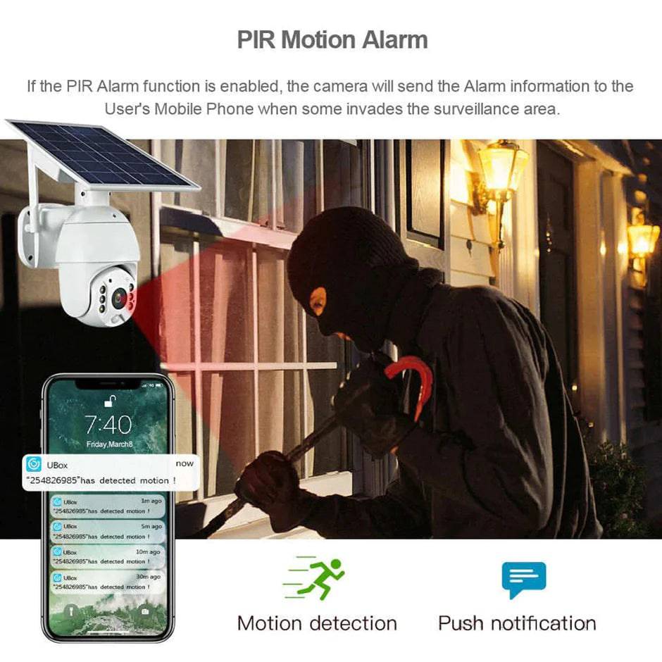 CRONY RBX-S10 Low power 4G solar camera 5mp 1080P. كاميرا مراقبة وانذار تعمل على الطاقة الشمسية من كروني - TQ STORE