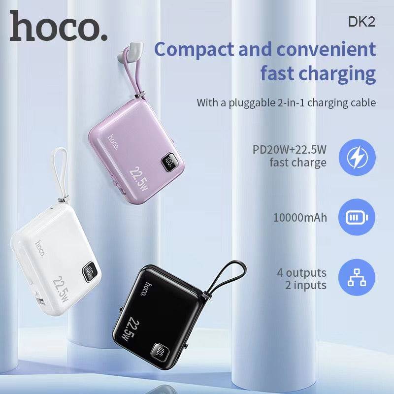 Hoco DK2 PD20W+22.5W Fast Charging Powerbank 10000mAh - TQ STORE