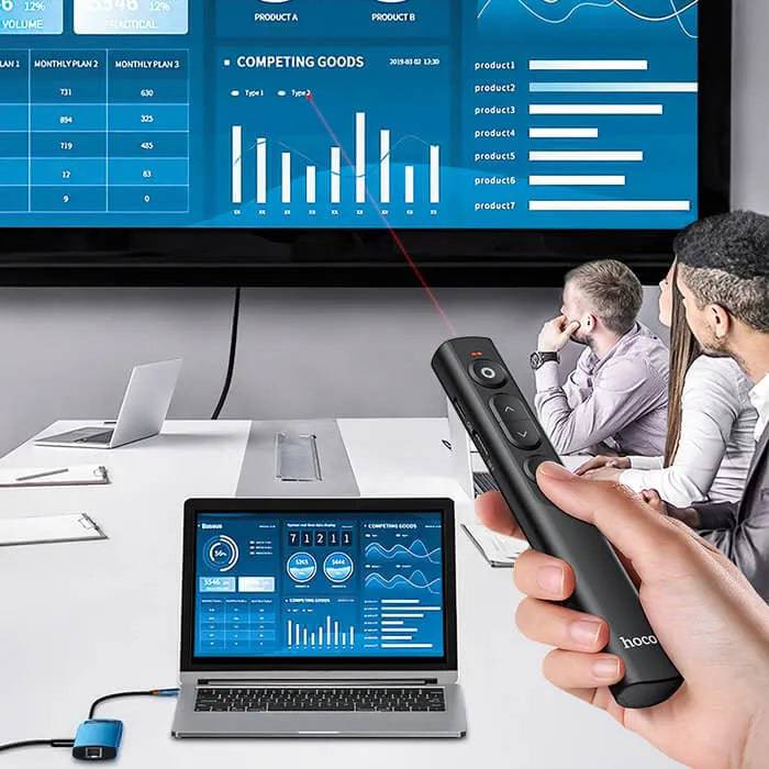 Hoco Laser Pointer GM201 Smart PPT Page Turning Pen Bluetooth Model - TQ STORE