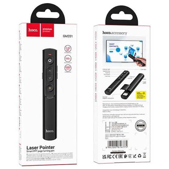 Hoco Laser Pointer GM201 Smart PPT Page Turning Pen Bluetooth Model - TQ STORE