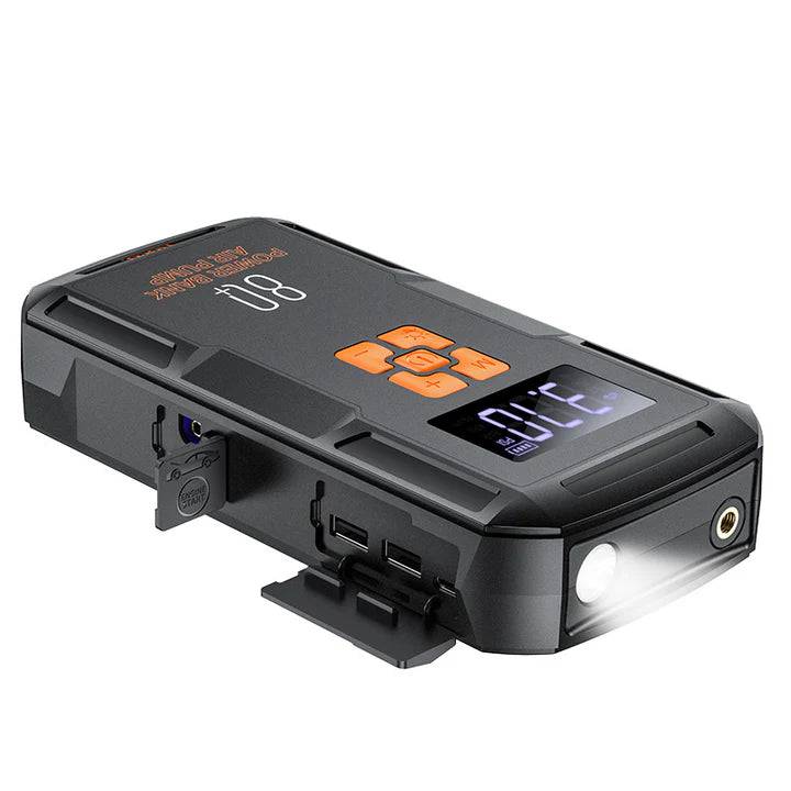 HOCO QS2 Super Energy Portable 4 in 1 Car Jump Starter 8000 MAH , Air Pump , Powerbank and Torch