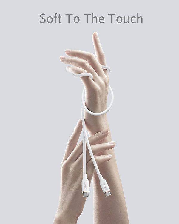 POWERLINE III FLOW USB-C TO USB-C 100W - (0.9M/3FT) - WHITE - TQ STORE