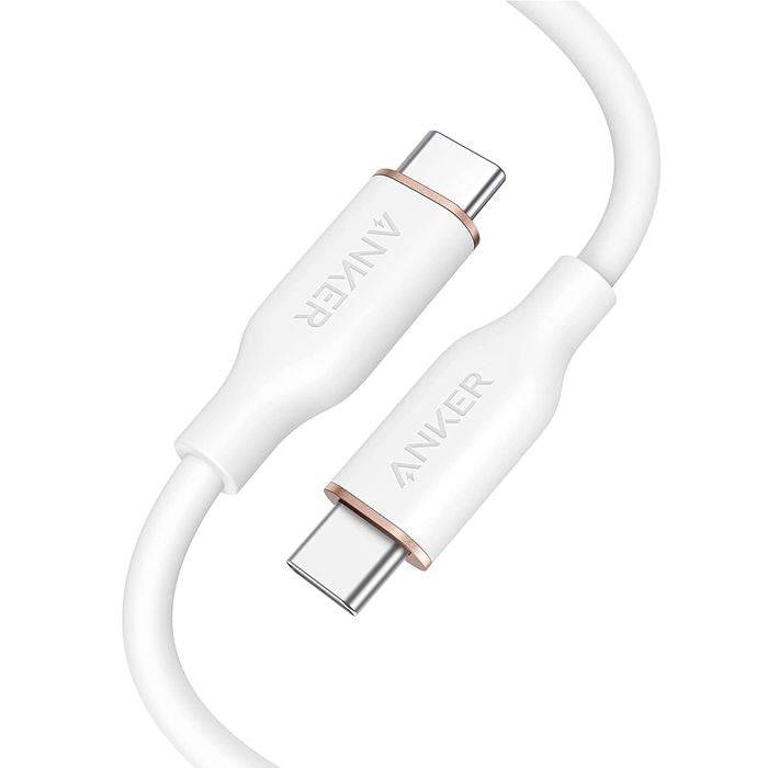 POWERLINE III FLOW USB-C TO USB-C 100W - (0.9M/3FT) - WHITE - TQ STORE