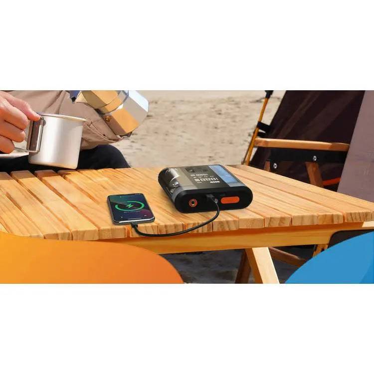 ضاغط هواء Powerology PPO47 8800mAh Jump Start، PD 20W، وقت شحن 2 ساعة، تيار الذروة 800 أمبير، تيار البدء 300 أمبير - شفاف - TQ STORE