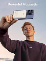 UGREEN 10000MAH PD-20W MAGNETIC WIRELESS15W POWER BANK BEIGE - TQ STORE