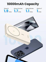 UGREEN 10000MAH PD-20W MAGNETIC WIRELESS15W POWER BANK BEIGE - TQ STORE