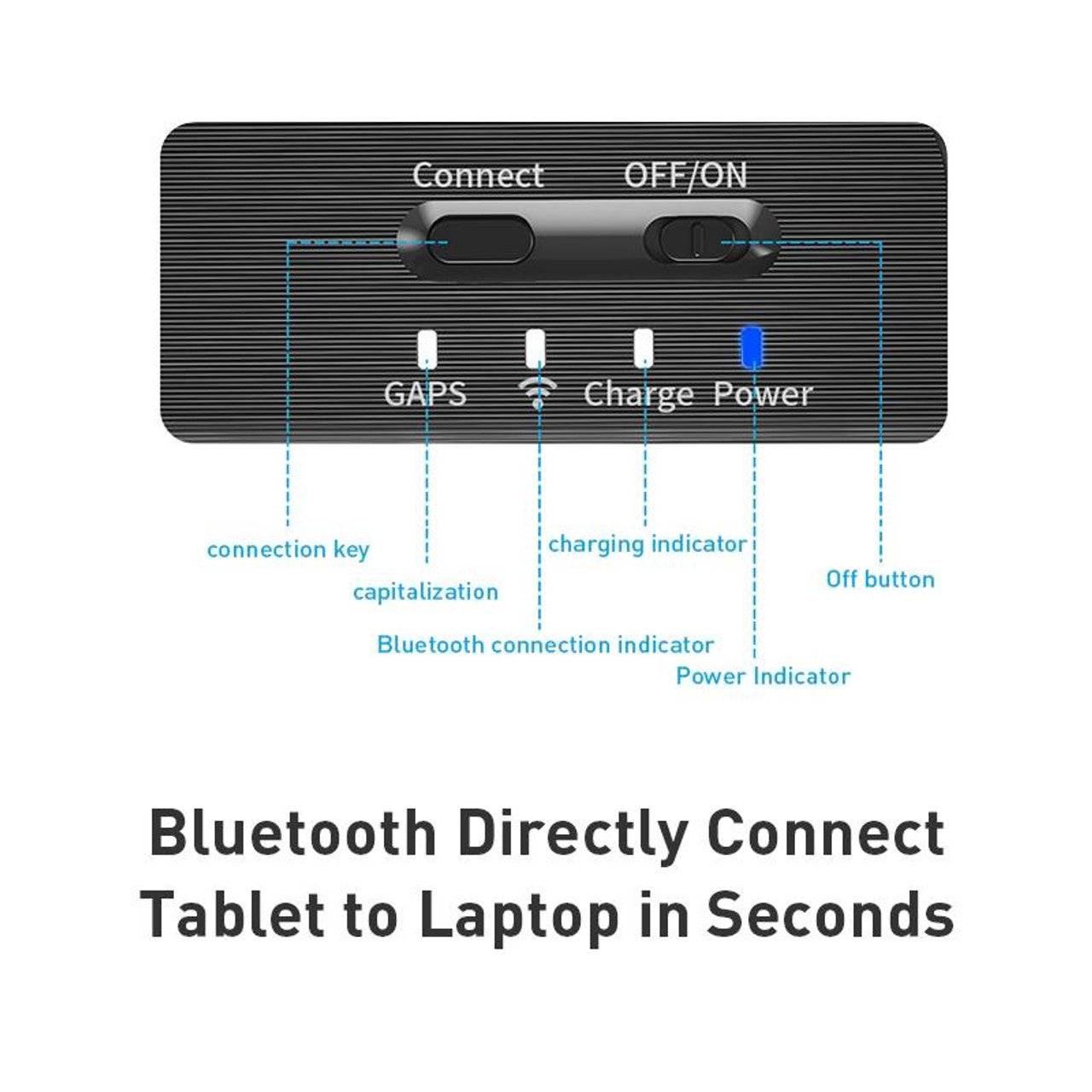 WiWU Skin Feel Magnetic Detachable Keyboard Tablet Case(Black) For iPad Pro 11 inch 2024 (Arabic English) - TQ STORE