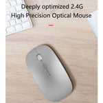 WIWU WIMIC LITE WIRELESS DUAL MODE MOUSE SILVER - TQ STORE