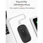 WIWU WIMIC LITE WIRELESS DUAL MODE MOUSE SILVER - TQ STORE