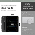 ZUGU iPad Pro 13 (2024) Case - Black - TQ STORE