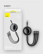 BASEUS 3IN 1 CABLE M+L+T 1.2M - TQ STORE