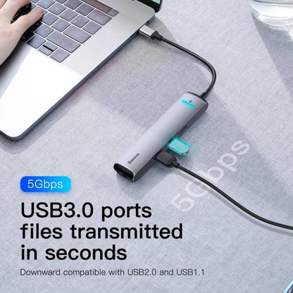 BASEUS 6 IN 1 SMART TYPE C HUB