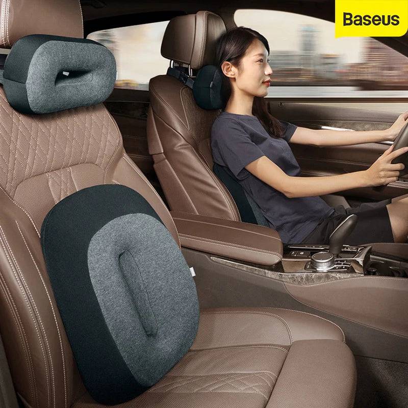 Baseus Car Pillow, Car Seat Headrest, Neck Pillow Floating & Car Waist Pillow . - TQ STORE