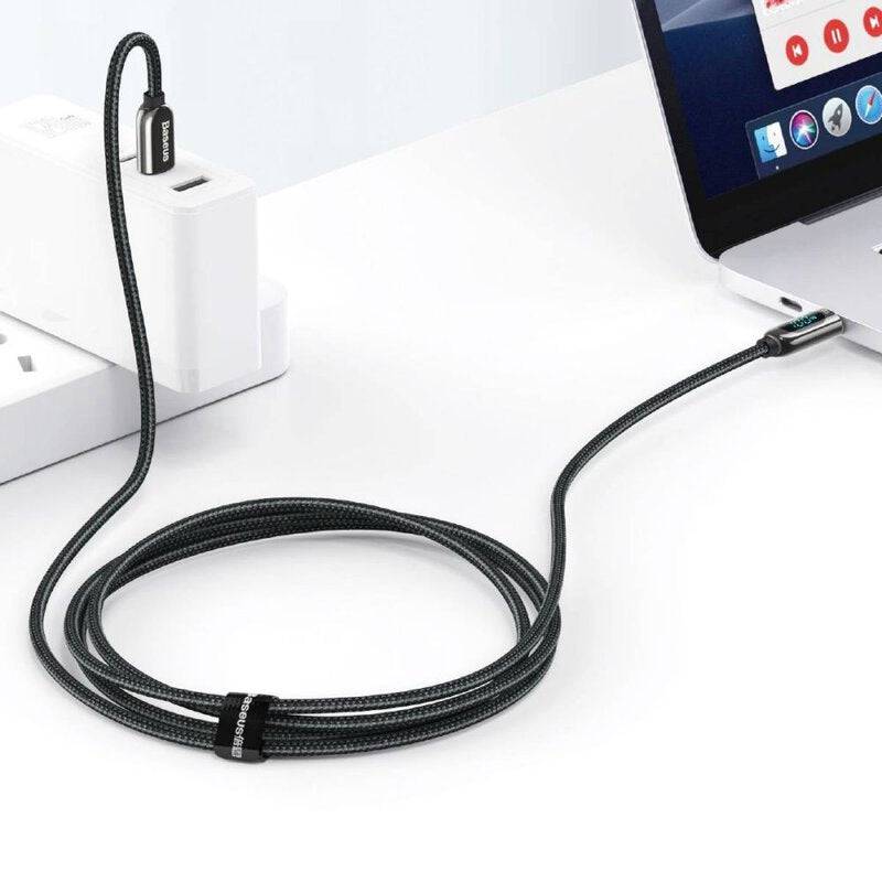 BASEUS DISPLAY FAST CHARGING TYPE C TO TYPE C DATA CABLE 100W 1MTR