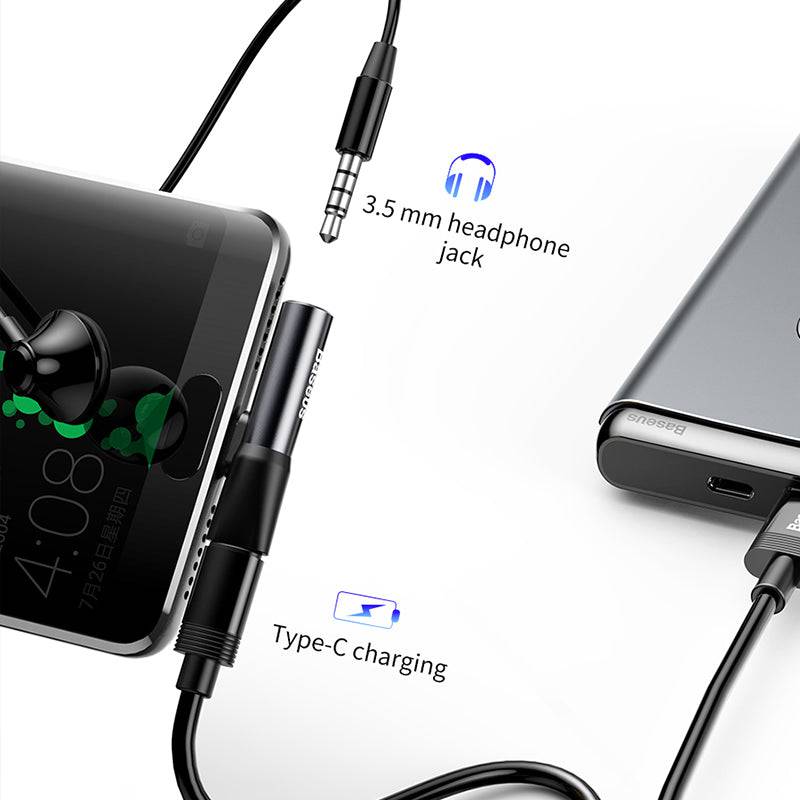 Baseus L41 Type C to Type C + Audio Converter - TQ STORE