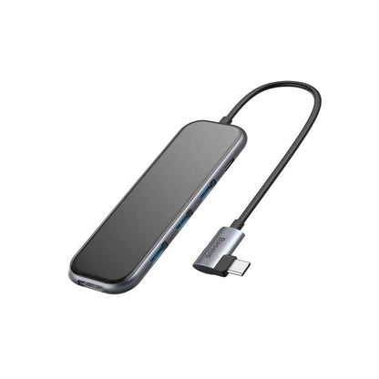 BASEUS MULTI-FUNCTIONAL HUB (TYPE-C TO 3XUSB3.0+HD4K+PD) DEEP GREY