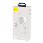 BASEUS RETRACTABLE3 IN CABLE USB TO M/L/C 1.2M - TQ STORE