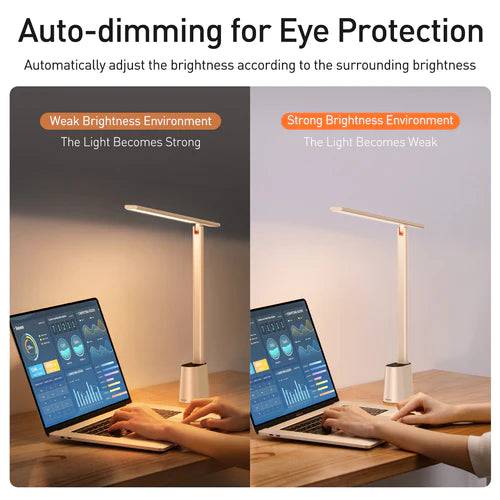 BASEUS SMART EYE SERIES CHARGING FOLDING READING DESK LAMP (SMART LIGHT) WHITE