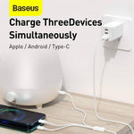 BASEUS SUPERIOR SERIES 3 IN 1 CABLE M/C/L - TQ STORE