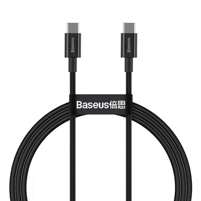 Baseus Type C to Type C Cable 100w 1 meter Black