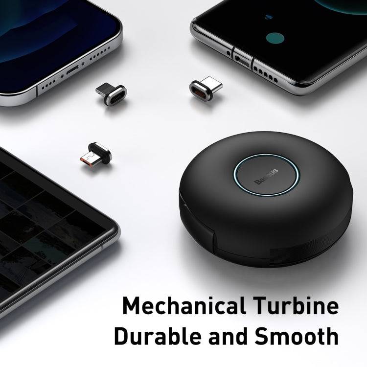 BASEUS ZINC MAGNETIC RETRACTABLE 3 IN 1 DATA CABLE M/L/C - TQ STORE