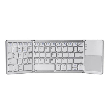 Foldable Bluetooth Keyboard With Touch Pad B033 (English Arabic)