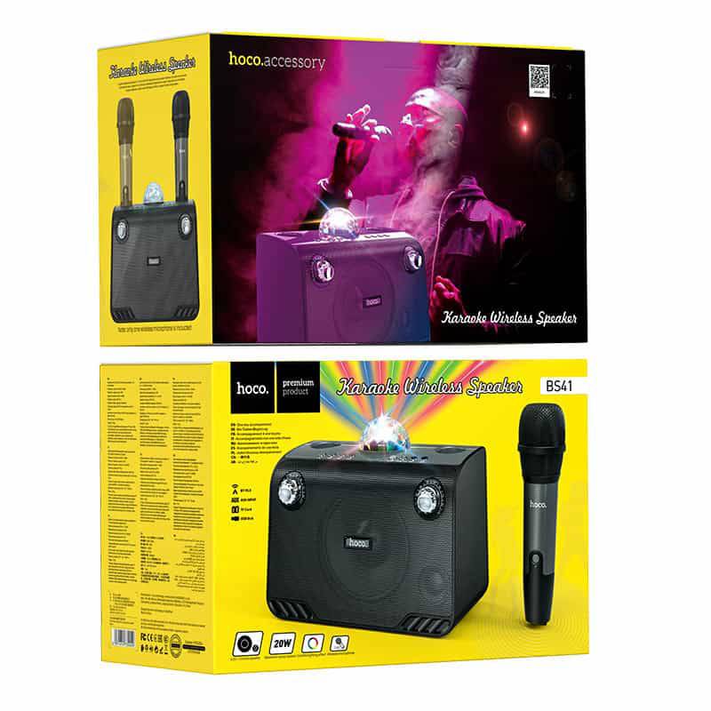 HOCO BS41 Plus Double Mic Karaoke Wireless BT Speaker - TQ STORE