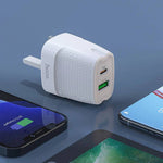Hoco C85B Wall charger PD20W + QC3.0 UK plug - TQ STORE