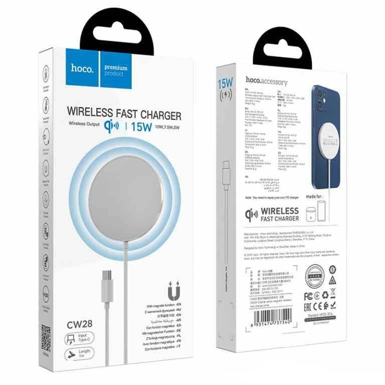 Hoco CW28 Magnetic Wireless Charger 15W - TQ STORE