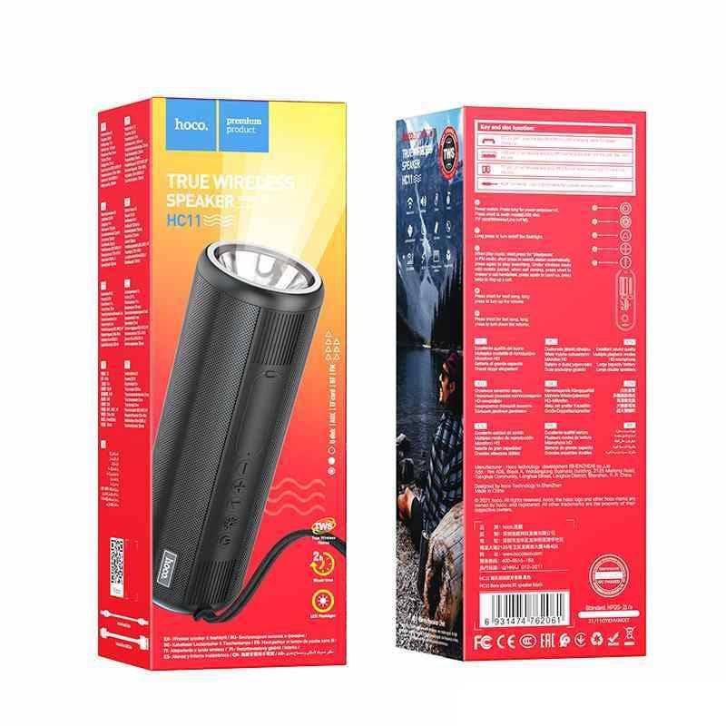 Hoco HC11 Sports Wireless portable loudspeaker With Light - TQ STORE