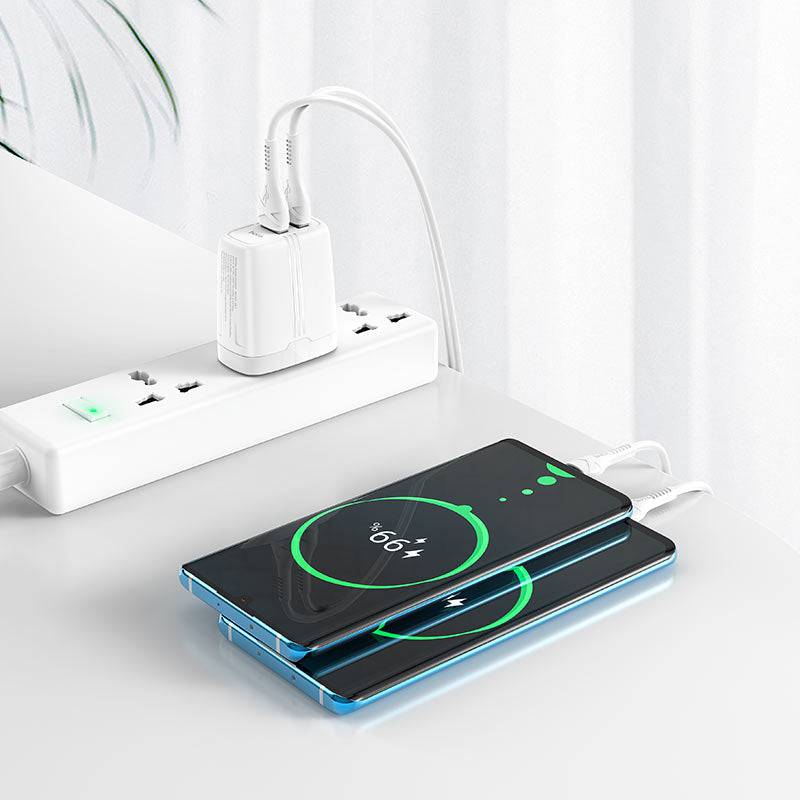 Hoco NK2 Wall Charger Dual Port QC3.0 UK Plug - TQ STORE