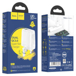 Hoco NK2 Wall Charger Dual Port QC3.0 UK Plug - TQ STORE