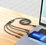 Hoco X76 4in1 Cable 2Iphone 1Type-C 1Micro - TQ STORE