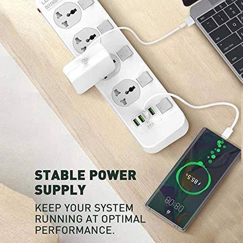 Ldnio 2500w Power Extension With 4 USB-A Ports & 4 Power Sockets SC4408 - TQ STORE