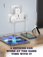 LDNIO SC2311 20W 3-Port USB Charger Extension Power Strip - TQ STORE