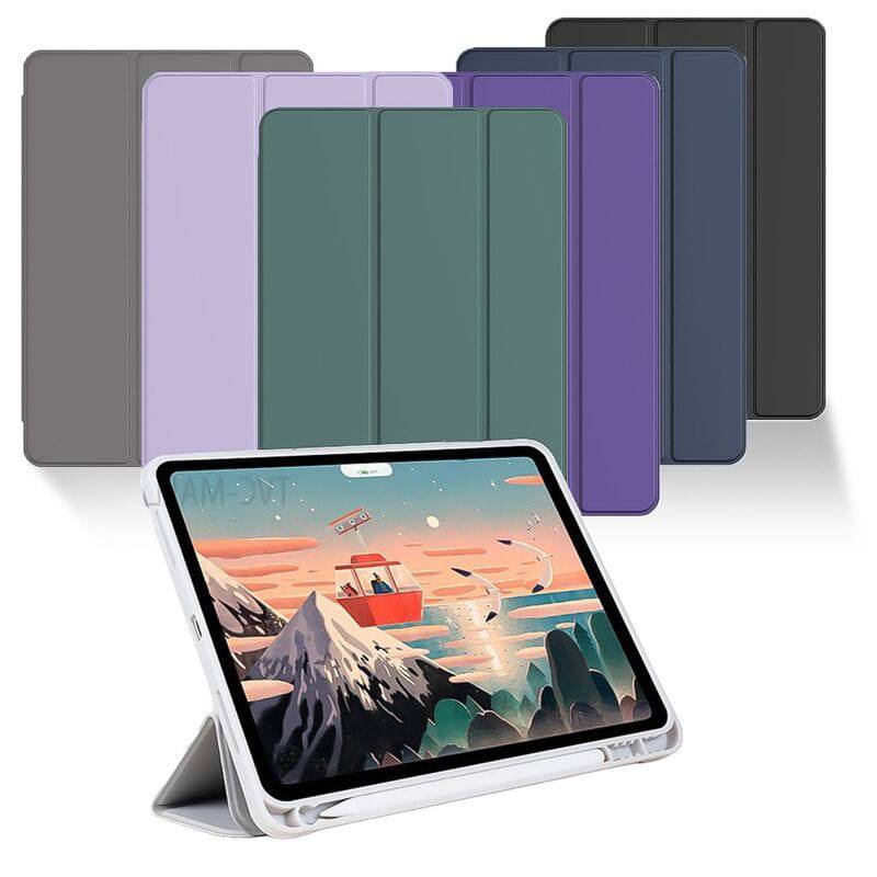Leather Cover for iPad 12.9" - Dark Grey - TQ STORE