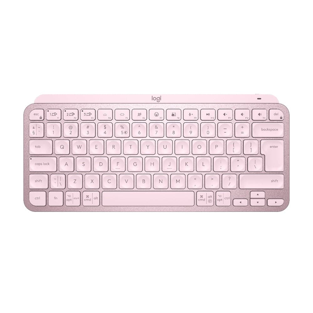 Logitech MX Keys Mini Minimalist Wireless Illuminated Keyboard – Rose