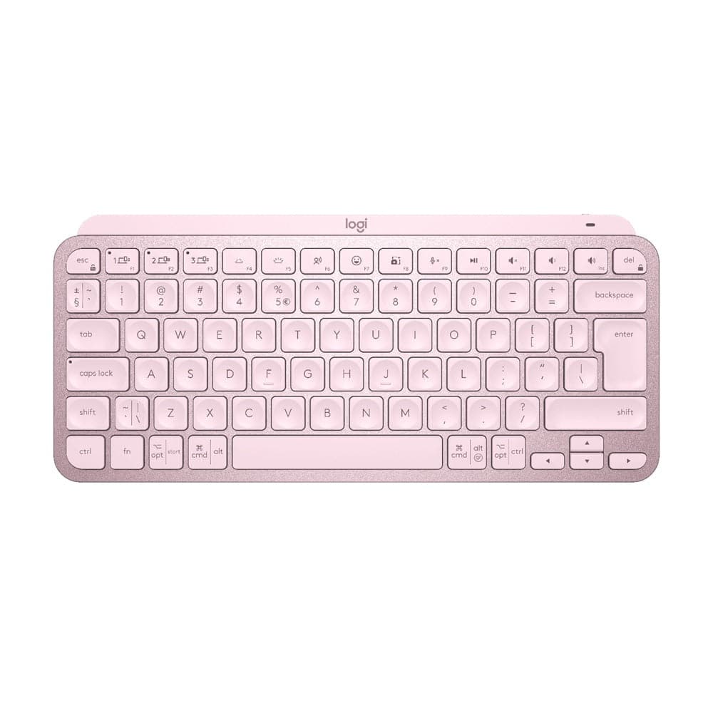 Logitech MX Keys Mini Minimalist Wireless Illuminated Keyboard – Rose