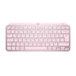 Logitech MX Keys Mini Minimalist Wireless Illuminated Keyboard – Rose