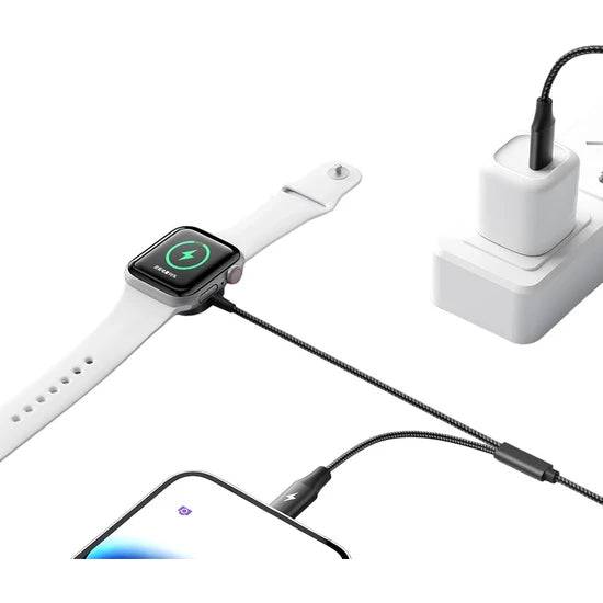 Mcdodo 29W 2in 1 Magnetic Apple Watch & Type-C To Lightning Wireless Charger 1.5m – Black CH-2980
