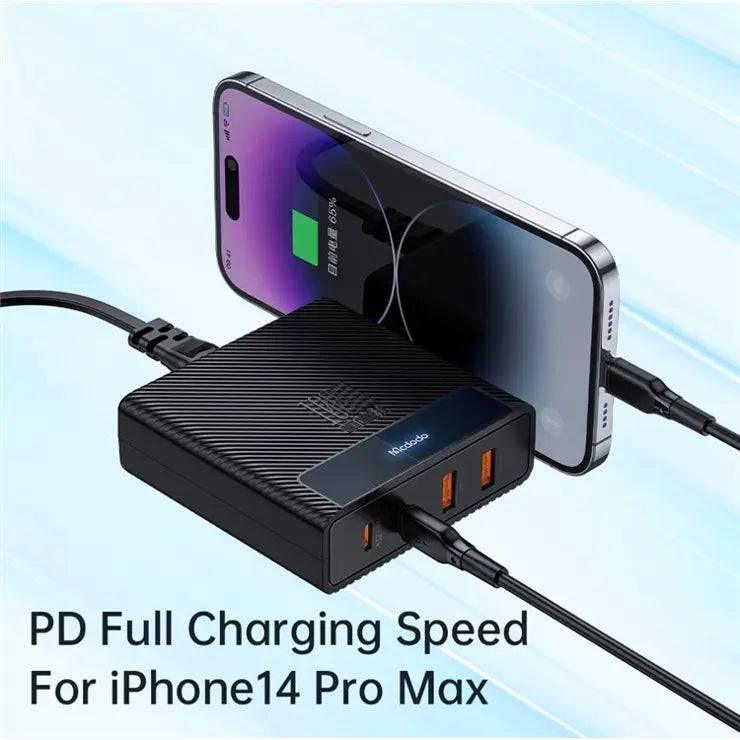 MCDODO CH-180 MDD Type-C PD 100W Fast Charger Station 4-in-1 Desktop GaN Phone Charger - UK Plug
