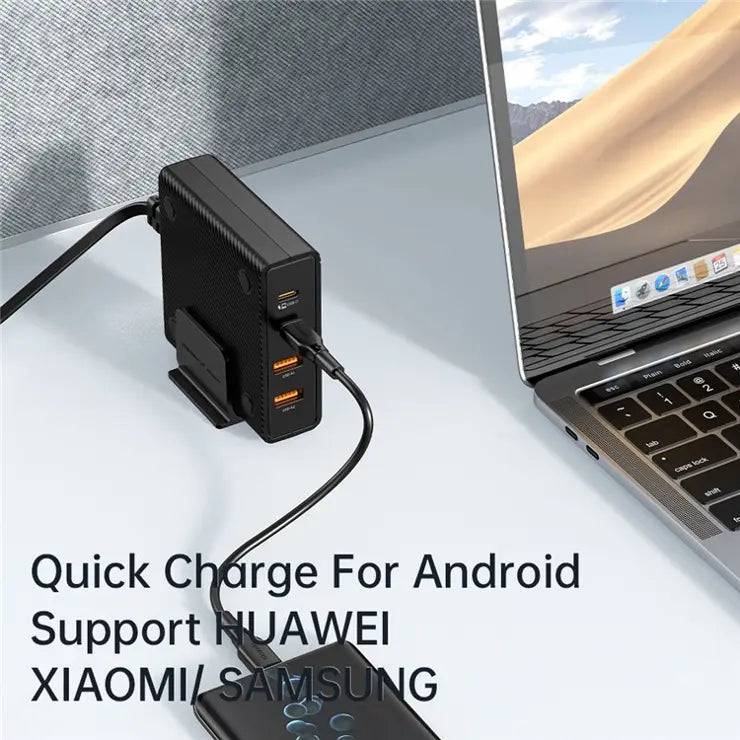 MCDODO CH-180 MDD Type-C PD 100W Fast Charger Station 4-in-1 Desktop GaN Phone Charger - UK Plug