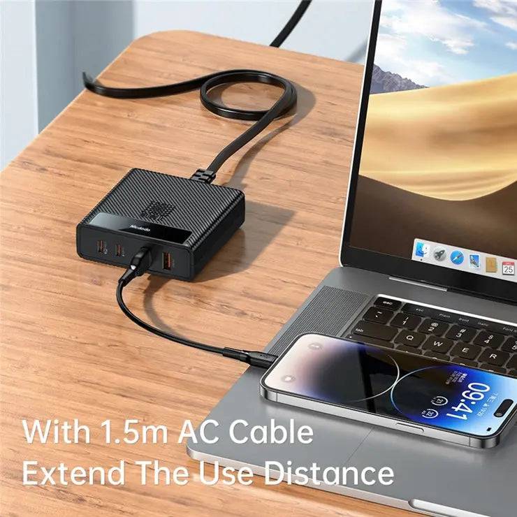 MCDODO CH-180 MDD Type-C PD 100W Fast Charger Station 4-in-1 Desktop GaN Phone Charger - UK Plug