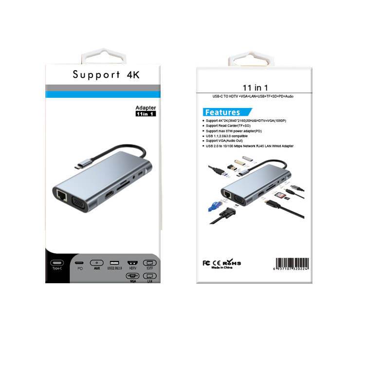Mechzone 11 in 1 USB-C Hub Docking Station Type-C Adapter