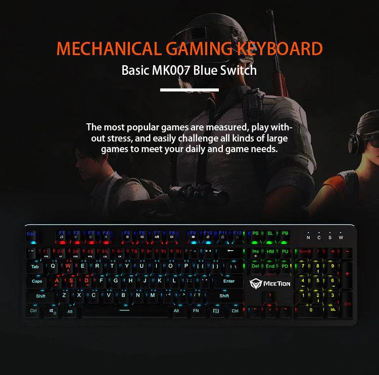 Meetion MK007 LED Mechanical Gaming Keyboard - TQ STORE